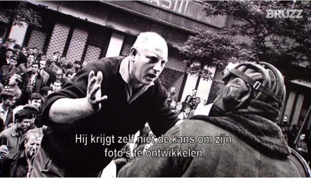Screenshot Video BRUZZ. Prague. Josef Koudelka krijgt zelf niet de kans om zijn foto|s te ontwikkelen. 2018-06-26
